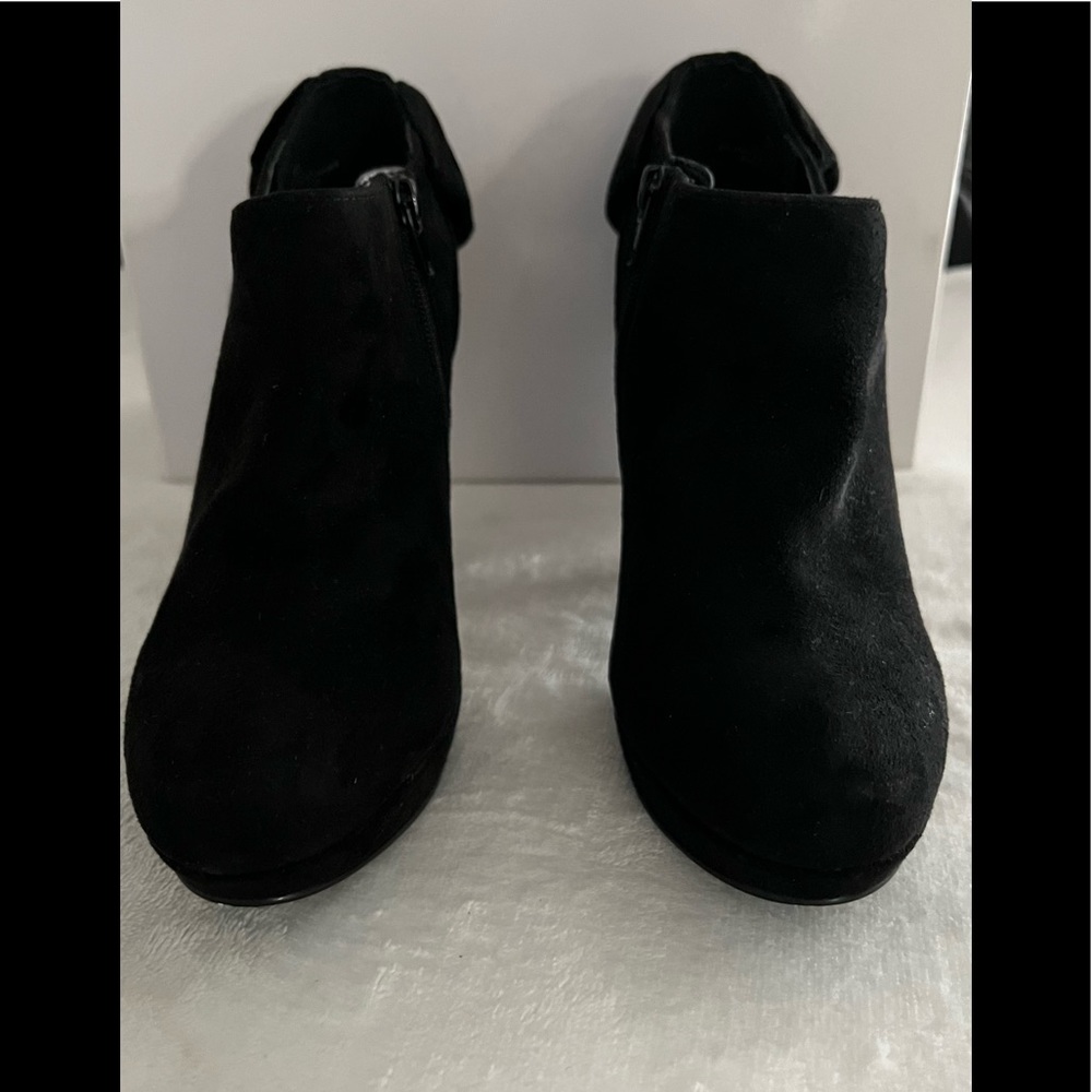 Black booties , super cute